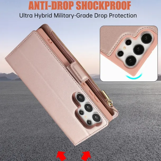 Phone Case For S24 S23 S23 FE S22 S21 Ultra Plus A55 5G A15 A14 A54 A53 Wallet Case with Stand Holder Magnetic with Lanyard Retro TPU PU Leather