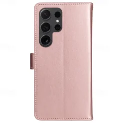 Phone Case For Samsung Galaxy S25 S24 S23 S23 FE S22 S21 Ultra Plus A55 5G A35 5G A25 A15 Wallet Case Magnetic Full Body Protective with Wrist Strap Cat Bee TPU PU Leather