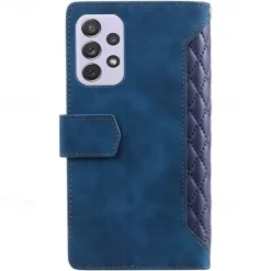 Phone Case For Samsung Galaxy S25 S24 S23 S22 S21 FE S21 Ultra Plus A14 A34 A54 A73 Handbag Purse Wallet Case Zipper with Removable Cross Body Strap With Card Holder Solid Colored Geometric Pattern