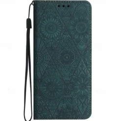 Phone Case For Samsung Galaxy S25 S24 S24 FE S23 S22 S21 Ultra Plus A55 5G A35 5G A25 A15 Back Cover with Stand Holder Magnetic Card Slot Retro PU Leather
