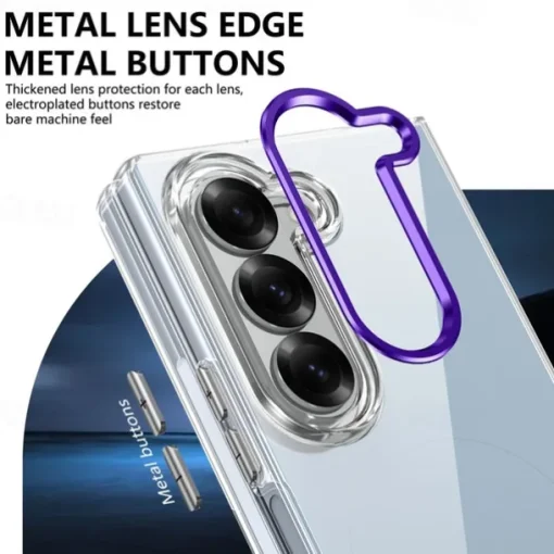 Phone Case For Samsung Galaxy Z Fold 3 Back Cover Shockproof Retro PC