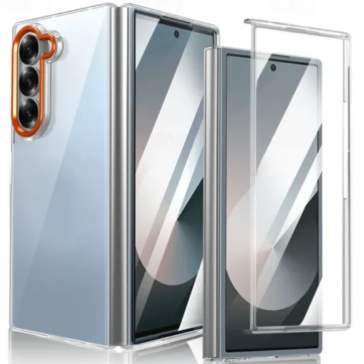 Phone Case For Samsung Galaxy Z Fold 3 Back Cover Shockproof Retro PC