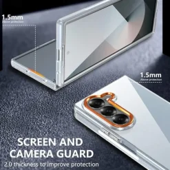 Phone Case For Samsung Galaxy Z Fold 3 Back Cover Shockproof Retro PC