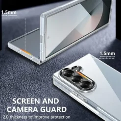 Phone Case For Samsung Galaxy Z Fold 3 Back Cover Shockproof Retro PC
