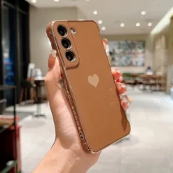 Phone Case For Samsung Galaxy S25 S24 S23 S22 S21 FE S21 Ultra Plus A14 A34 A54 A53 Classic Series Plating Full Body Protective Dustproof Solid Colored TPU