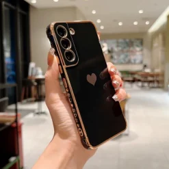 Phone Case For Samsung Galaxy S25 S24 S23 S22 S21 FE S21 Ultra Plus A14 A34 A54 A53 Classic Series Plating Full Body Protective Dustproof Solid Colored TPU