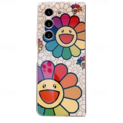 Phone Case For Samsung Galaxy Z Fold 6 Z Fold 5 Z Fold 4 Z Fold 3 Back Cover Ultra Thin Shockproof Flower Floral TPU