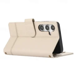 Phone Case For Samsung Galaxy S25 S24 S23 S23 FE S22 S21 Ultra Plus A34 A54 A24 A53 Wallet Case Mirror Zipper Full Body Protective Geometric Pattern TPU PU Leather