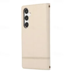 Phone Case For Samsung Galaxy S25 S24 S23 S23 FE S22 S21 Ultra Plus A34 A54 A24 A53 Wallet Case Mirror Zipper Full Body Protective Geometric Pattern TPU PU Leather