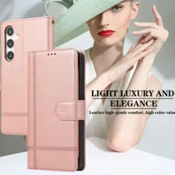 Phone Case For Samsung Galaxy S25 S24 S23 S23 FE S22 S21 Ultra Plus A34 A54 A24 A53 Wallet Case Mirror Zipper Full Body Protective Geometric Pattern TPU PU Leather