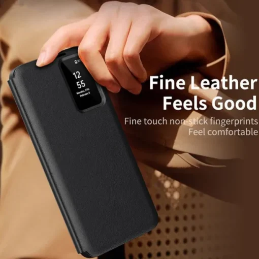 Phone Case For Samsung Galaxy S25 S24 S23 Ultra Plus S22 Plus Ultra Flip Cover Card Slot Shockproof Retro PC PU Leather