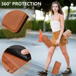 Phone Case For Samsung Galaxy S25 S24 S24 FE S23 S22 S21 Ultra Plus A55 5G A35 5G A25 A15 Wallet Case with Stand Holder Zipper Full Body Protective Retro TPU PU Leather