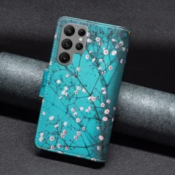 Phone Case For Samsung Galaxy S25 S24 S23 S23 FE S22 S21 Ultra Plus A35 5G A25 A15 A14 Wallet Case with Stand Holder Zipper with Wrist Strap Retro TPU PU Leather