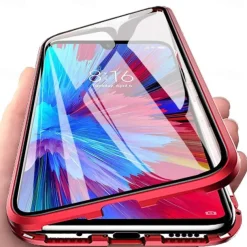 Phone Case For Samsung Galaxy A34 A54 A53 A13 A32 Magnetic Adsorption with Screen Protector Magnetic Full Body Protective Transparent Tempered Glass Metal