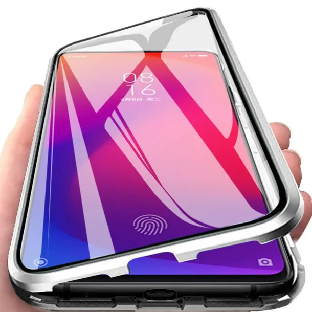 Phone Case For Samsung Galaxy S25 S24 S23 S22 S21 FE S21 Ultra Plus A14 A34 A54 A53 Full Body Case Magnetic Adsorption with Screen Protector Magnetic Full Body Protective Transparent Tempered Glass