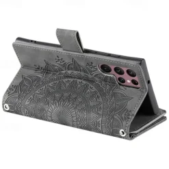 Phone Case For Samsung Galaxy S25 S23 S22 S21 FE S21 Ultra Plus A54 A53 A33 A13 S20 Wallet Case Flip Wallet Zipper Tile TPU PU Leather