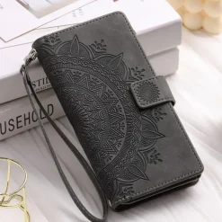 Phone Case For Samsung Galaxy S25 S23 S22 S21 FE S21 Ultra Plus A54 A53 A33 A13 S20 Wallet Case Flip Wallet Zipper Tile TPU PU Leather