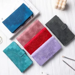 Phone Case For Samsung Galaxy S25 S23 S22 S21 FE S21 Ultra Plus A54 A53 A33 A13 S20 Wallet Case Flip Wallet Zipper Tile TPU PU Leather