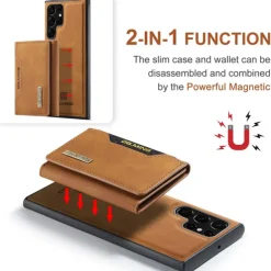 Phone Case For Samsung Galaxy S25 S24 S23 S22 Plus Ultra S23 FE A55 5G A35 5G A15 A14 A34 Wallet Case Wallet Magnetic Full Body Protective PU Leather