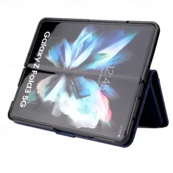 Phone Case For Samsung Galaxy Z Fold 5 Z Fold 4 Z Fold 3 Wallet Case Magnetic Full Body Protective Kickstand Retro TPU PU Leather
