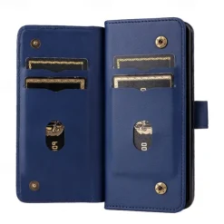 Phone Case For Samsung Galaxy Z Fold 5 Z Fold 4 Z Fold 3 Wallet Case Magnetic Full Body Protective Kickstand Retro TPU PU Leather