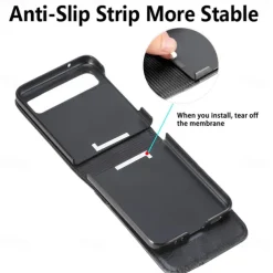 Phone Case For Samsung Galaxy Z Flip 7 Z Flip 6 Z Flip 5 Z Flip 4 Z Flip 3 Full Body Case Dustproof Shockproof Solid Colored PU Leather