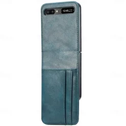 Phone Case For Samsung Galaxy Z Flip 7 Z Flip 6 Z Flip 5 Z Flip 4 Z Flip 3 Full Body Case Dustproof Shockproof Solid Colored PU Leather