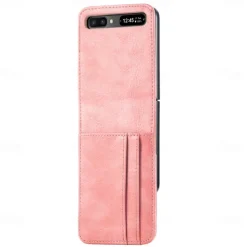 Phone Case For Samsung Galaxy Z Flip 7 Z Flip 6 Z Flip 5 Z Flip 4 Z Flip 3 Full Body Case Dustproof Shockproof Solid Colored PU Leather