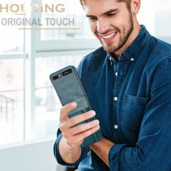 Phone Case For Samsung Galaxy Z Flip 7 Z Flip 6 Z Flip 5 Z Flip 4 Z Flip 3 Full Body Case Dustproof Shockproof Solid Colored PU Leather