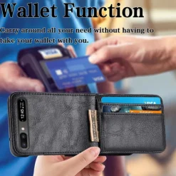 Phone Case For Samsung Galaxy Z Flip 7 Z Flip 6 Z Flip 5 Z Flip 4 Z Flip 3 Full Body Case Dustproof Shockproof Solid Colored PU Leather