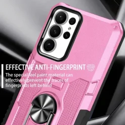 Phone Case For Samsung Galaxy S24 S24 FE S23 S22 S21 Ultra Plus A55 5G A35 5G A25 A15 A34 Back Cover Ring Holder Magnetic Shockproof Retro PC