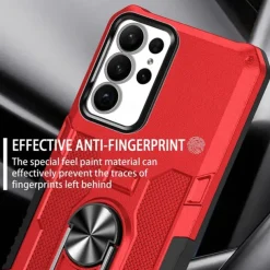 Phone Case For Samsung Galaxy S24 S24 FE S23 S22 S21 Ultra Plus A55 5G A35 5G A25 A15 A34 Back Cover Ring Holder Magnetic Shockproof Retro PC