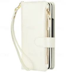 Phone Case For Samsung Galaxy Z Fold 7 Z Fold 6 Z Fold 5 Z Fold 4 Z Fold 3 Wallet Case with Stand Holder Magnetic Zipper Retro TPU PU Leather