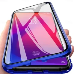 Phone Case For Samsung Galaxy S25 S24 S23 Ultra Plus S22 Plus Ultra A14 A34 A54 A53 A33 A13 Magnetic Adsorption with Screen Protector Transparent Magnetic Transparent Tempered Glass Metal