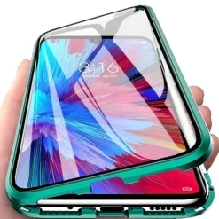 Phone Case For Samsung Galaxy S25 S24 S23 Ultra Plus S22 Plus Ultra A14 A34 A54 A53 A33 A13 Magnetic Adsorption with Screen Protector Transparent Magnetic Transparent Tempered Glass Metal