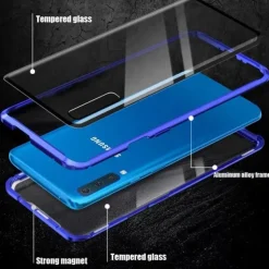 Phone Case For Samsung Galaxy S25 S24 S23 Ultra Plus S22 Plus Ultra A14 A34 A54 A53 A33 A13 Magnetic Adsorption with Screen Protector Transparent Magnetic Transparent Tempered Glass Metal