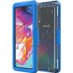 Phone Case For Samsung Galaxy S24 S22 S21 FE S21 Ultra Plus A73 S20 A32 A52 A42 A22 Full Body Case Waterproof Transparent Shockproof Transparent Silica Gel PC