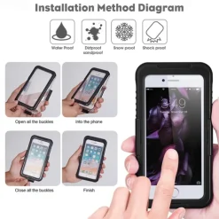 Phone Case For Samsung Galaxy S24 S22 S21 FE S21 Ultra Plus A73 S20 A32 A52 A42 A22 Full Body Case Waterproof Transparent Shockproof Transparent Silica Gel PC