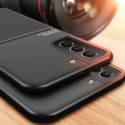 Phone Case For Samsung Galaxy S25 S24 S23 S22 S21 FE S21 Ultra Plus A54 S20 A32 A52 Back Cover Leather Ultra-thin Support Wireless Charging Shockproof Solid Colored TPU PU Leather