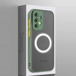 Phone Case For Samsung Galaxy S25 S24 S23 S23 FE S22 S21 Ultra Plus A55 5G A35 5G A25 A15 With Magsafe Full Body Protective Shockproof PC