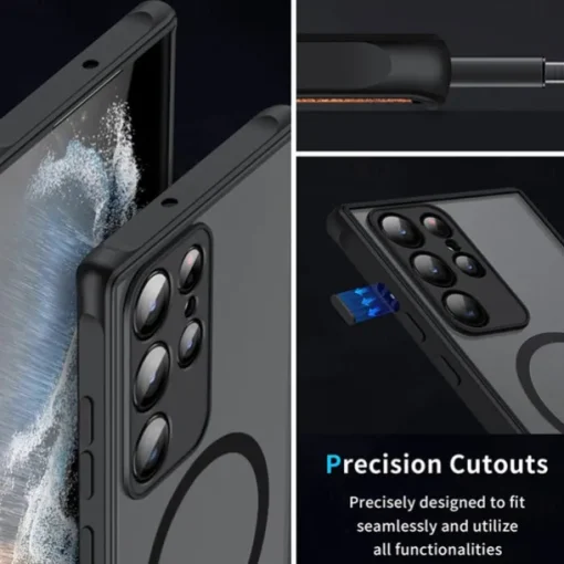 Phone Case For Samsung Galaxy S25 S24 S23 S23 FE S22 S21 Ultra Plus A55 5G A35 5G A25 A15 With Magsafe Full Body Protective Shockproof PC