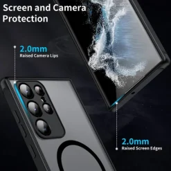 Phone Case For Samsung Galaxy S25 S24 S23 S23 FE S22 S21 Ultra Plus A55 5G A35 5G A25 A15 With Magsafe Full Body Protective Shockproof PC
