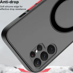 Phone Case For Samsung Galaxy S25 S24 S23 S23 FE S22 S21 Ultra Plus A55 5G A35 5G A25 A15 With Magsafe Full Body Protective Shockproof PC