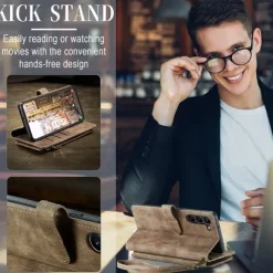 Phone Case For Samsung Galaxy S23 S22 S21 FE S21 Ultra Plus A34 A54 A53 S20 A32 A52 Leather Wallet Case Dustproof Leather Kickstand Solid Colored PU Leather