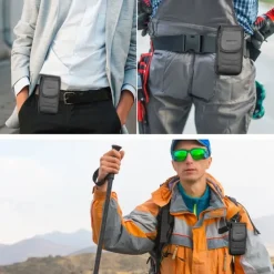 Phone Holster Case Nylon Cell Phone Belt Clip 4.7-6.8inch Pouch Carrying Case Waist Bag