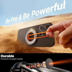 Phone Ring Holder Adjustable Magnetic Removable Phone Holder for Office Desk Kitchen Compatible with iPhone 13 iPhone 12 Phone Accessory