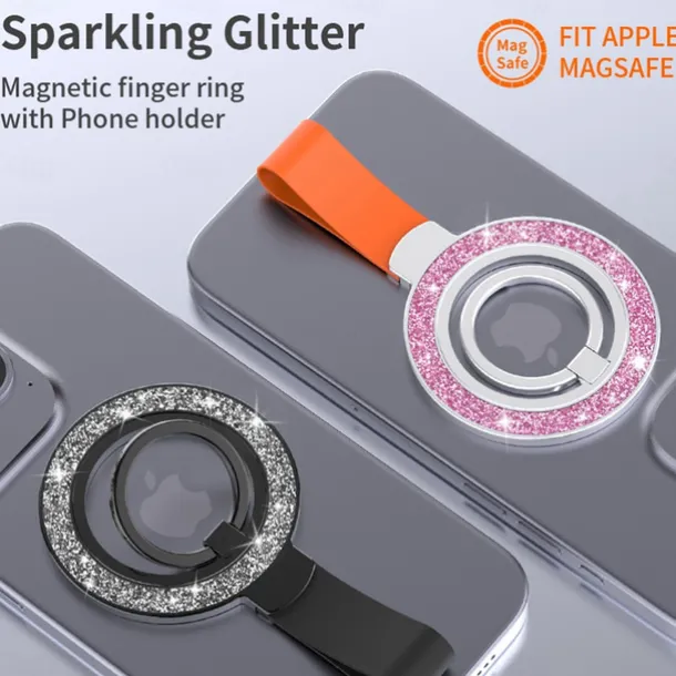 Phone Ring Holder Rotatable Foldable Magnetic Phone Holder for Outdoor Desk Compatible with iPhone 15 14 Plus 13 12 Mini 11 Pro Max X XR XS Max Phone Accessory