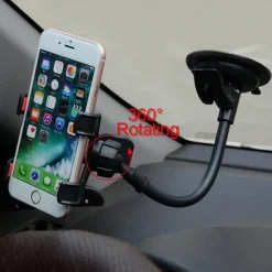 Phone Stand Dashboard Phone Holder Rotatable Adjustable Removable Phone Holder for Desk Car Car Truck Compatible with All Mobile Phone Phone Accessory