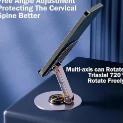 Phone Stand Portable Rotatable Foldable Phone Holder for Desk Compatible with All Mobile Phone Phone Accessory