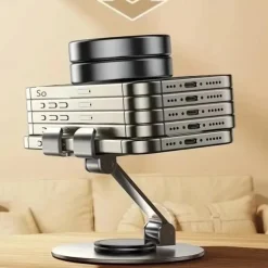 Phone Stand Portable Rotatable Foldable Phone Holder for Desk Compatible with All Mobile Phone Phone Accessory
